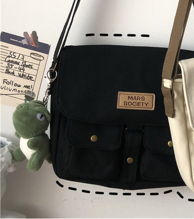 Mochila Retro Coreana de Lona para Estudiantes - Image 10