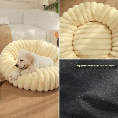 Cama Térmica Redonda de Felpa para Gatos y Perros - Nido Acogedor Invierno - Image 35