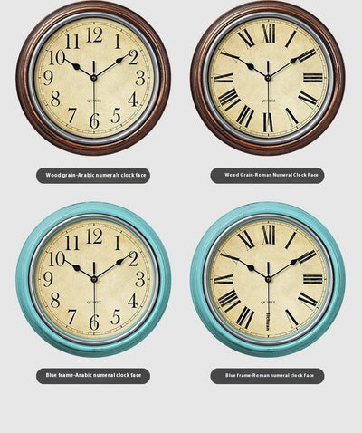 Reloj de Pared Retro Silencioso sin Perforaciones - Image 13