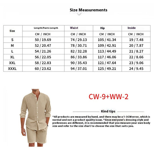 Conjunto de Verano para Hombre: Camisa Manga Corta y Shorts con Cordón - Image 11
