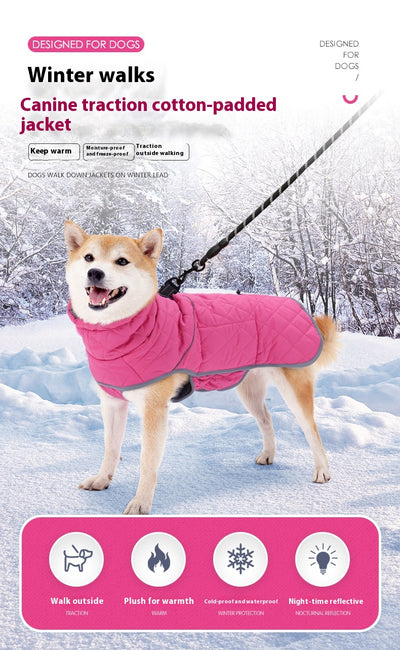 Abrigo Acolchado para Perros Medianos y Grandes - Algodón Térmico Protector - Image 9