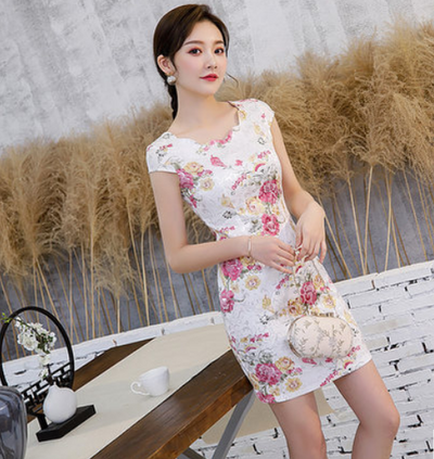 Vestido Cheongsam Elegante para Verano - Image 52