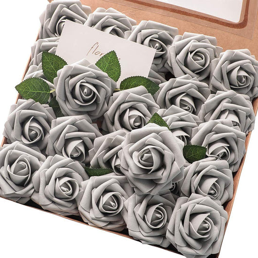 Rosas de Espuma PE con Tallo y Hojas - 25 Flores Decorativas para Bodas y San Valentín - Image 51