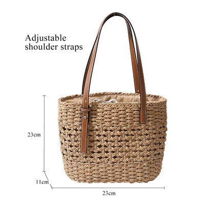 Bolso de Playa Tejido para Mujer - Diseño de Moda Contemporáneo - Image 6