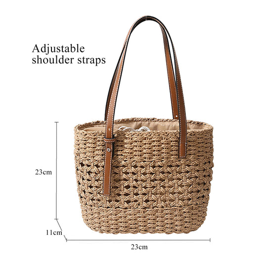 Bolso de Playa Tejido para Mujer - Diseño de Moda Contemporáneo - Image 6