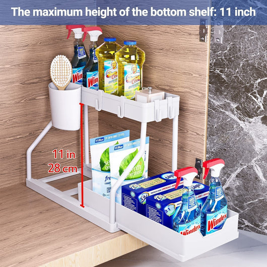 Estante Extraíble para Mesa con Almacenamiento Fácil de Desmontar y Limpiar - Image 9
