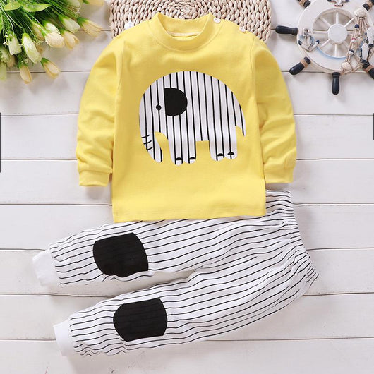 Pijama de Algodón para Bebé - Conjunto Otoñal