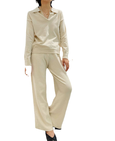 Conjunto Tejido: Suéter Manga Larga + Pantalón Ancho Elegante - Image 9