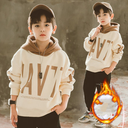 Chaqueta Acolchada con Forro de Terciopelo para Niños - Otoño e Invierno - Image 4