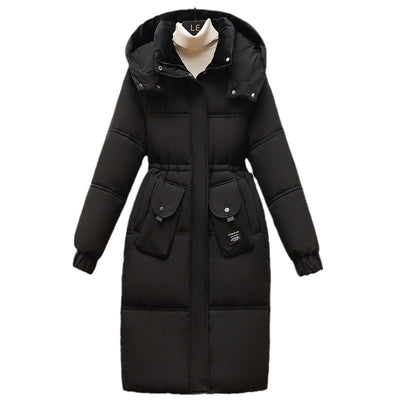 Abrigo Largo Acolchado de Algodón para Mujer Talla Grande - Image 5