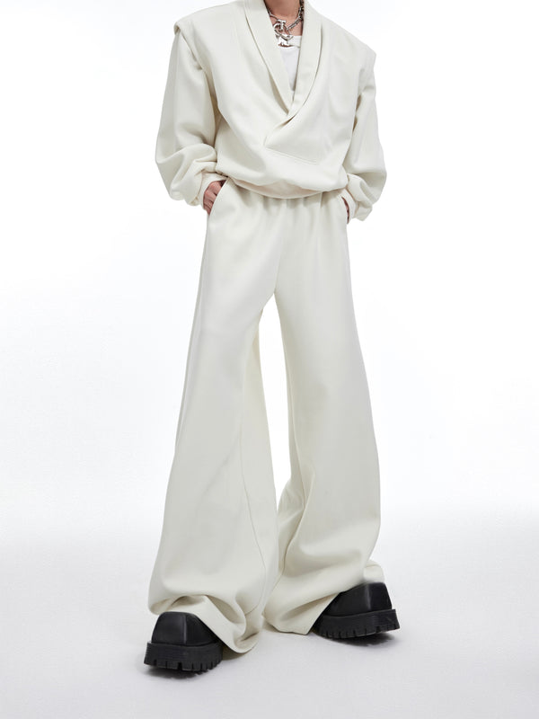 Conjunto de Suéter Suelto y Cómodo Talla Grande Escote en V