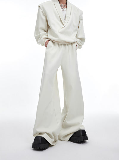 Conjunto de Suéter Suelto y Cómodo Talla Grande Escote en V - Image 2