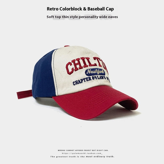 Gorra de Béisbol Retro con Combinación de Colores para Bebé - Protección Solar Verano - Image 6