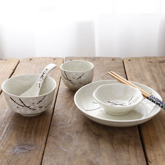 Juego de Comida Japonés 6 Piezas - Bowls de Arroz, Platos de Sabor y Palillos - Image 4