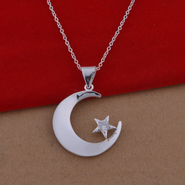 Collar de Plata con Colgante Luna y Estrella - Image 6