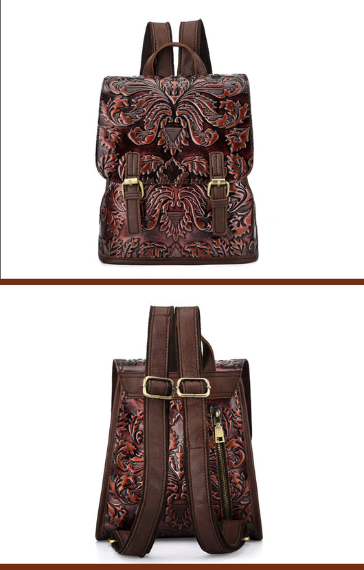 Mochila Vintage con Relieve Embosado - Image 11