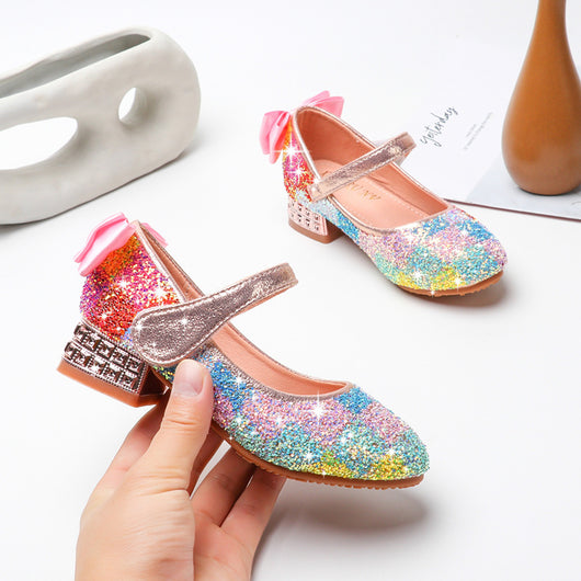 Zapatos Escolares Princesa con Detalles Brillantes para Niñas - Suela Suave y Cómoda - Image 3