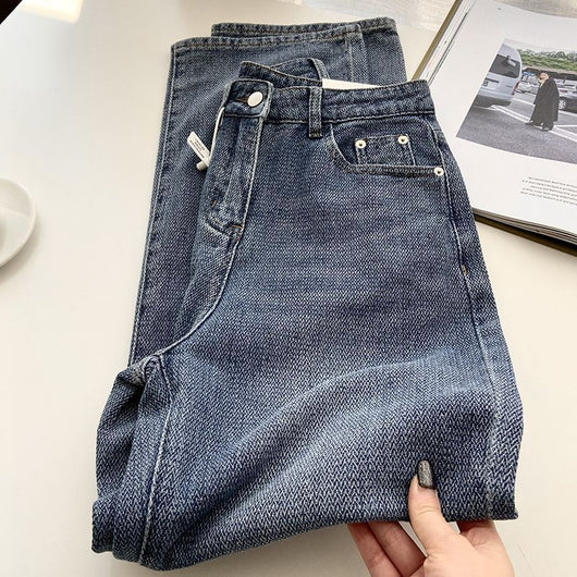 Jeans Rectos Azul Retro para Mujer - Image 18