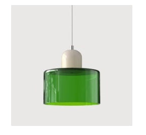 Lámpara Colgante Redonda de Vidrio Crema - Diseño Minimalista - Image 16