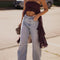 Top Halter con Volantes y Dobladillo Irregular