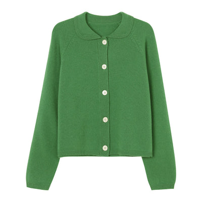 Cardigan Tejido Blanco Cuello Solapa Oversized - Image 5