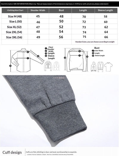 Camisa Manga Larga Clásica para Hombre con Cuello Italiano y Bolsillos Funcionales - Image 9