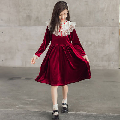 Vestido de Terciopelo Princesa para Niñas - Image 5