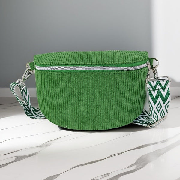 Bolso de Hombro Corduroy de Gran Capacidad para Mujer