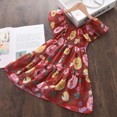 Vestido Niña Manga Volante Estampado Floral Verano - Image 21