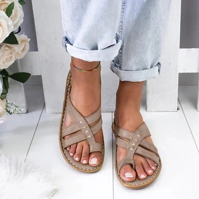 Sandalias Cuña Retro Mujer Talla Grande Estilo Europeo Casual - Image 13