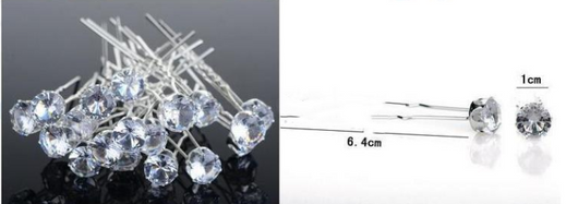 Juego de Prendedores de Perla y Diamante para el Cabello - Image 5