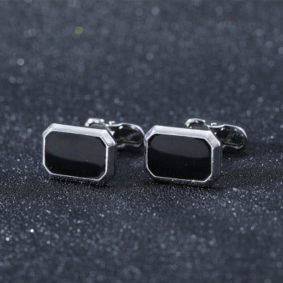 Gemelos Geométricos de Piedra Negra - Diseño Europeo y Americano - Image 3