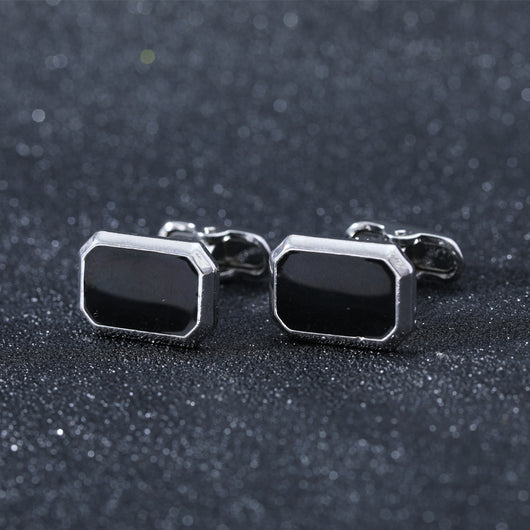Gemelos Geométricos de Piedra Negra - Diseño Europeo y Americano - Image 3