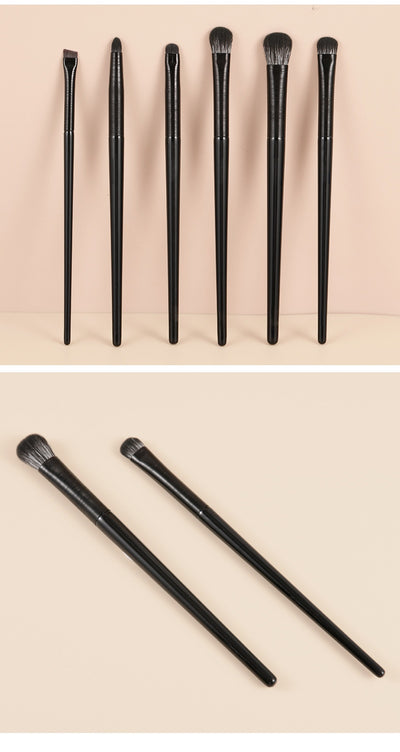 Set de 6 Brochas de Maquillaje Profesional - Sombra, Delineador y Corrector - Image 14