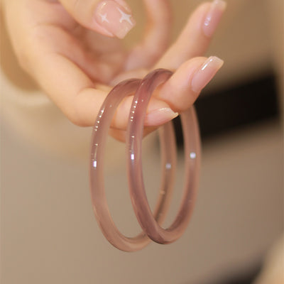 Pulsera de Ágata Uva Calcedonia Morada Emperador Hielo - Image 5