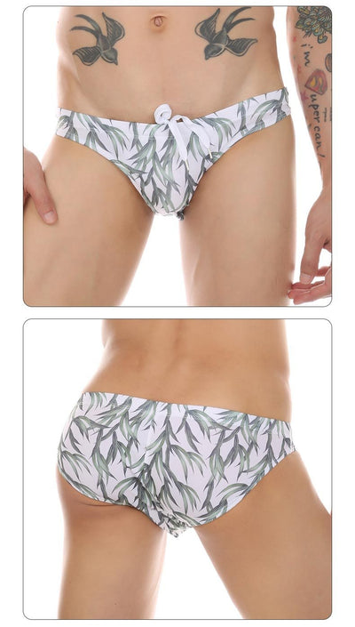 Bañador Estampado Tropical con Diseño de Hojas de Coco y Arce - Pantalón de Playa Multicolor Trendy - Image 24