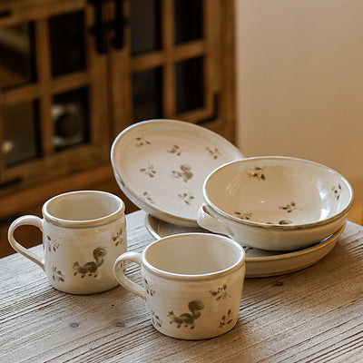 Taza Pequeña Ardilla del Bosque en Marrón - Image 7