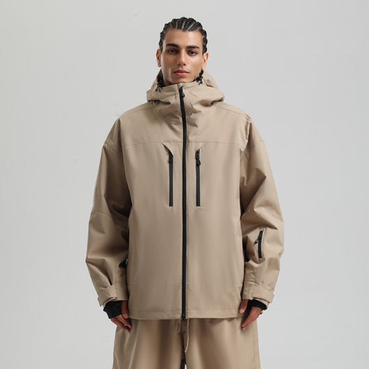 Chaqueta Esquí Hombre Impermeable Transpirable Corte Holgado con Cierre - Image 6