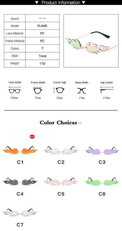 Gafas de Sol Flame Jurchen Film - Diseño Retro Ahumado - Image 3
