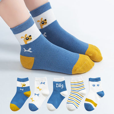 Calcetines Infantiles de Algodón Peinado con Diseños de Caricaturas - Image 8