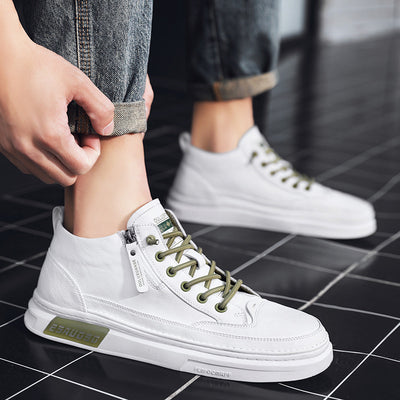 Tenis Casuales de Cuero Suave para Hombre con Caña Alta - Image 12