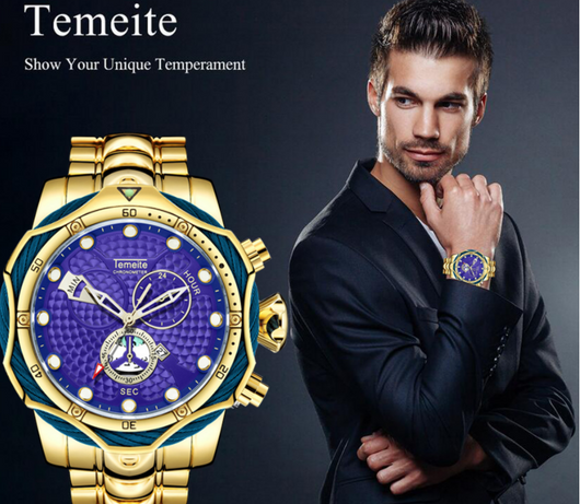 Reloj de Acero Inoxidable para Hombre con Movimiento de Cuarzo - Image 18