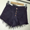 Shorts Denim Cintura Alta Sexy para Mujer - Estilo Casual Verano