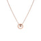 Women's Titanium Steel Clavicle Chain Light Luxury Small Waist Necklace Rose Gold