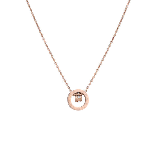 Collar Cadena de Acero Titanio Lujo Minimalista para Mujer - Image 6