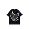 Camiseta Suelta Dark Wind Love Print - Unisex Tendencia Pareja Casual