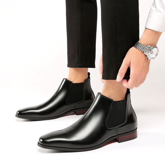 Botas Ejecutivas de Cuero Genuino para Hombre