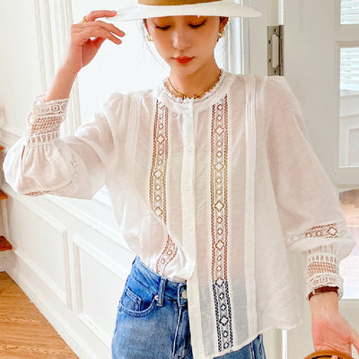 Blusa Casual Blanca para Mujer - Versátil y Cómoda - Image 3