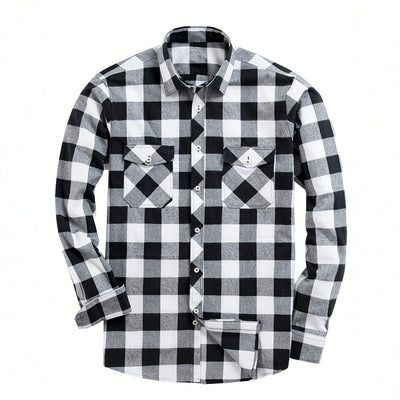 Camisa de Franela a Cuadros para Hombre - Uso Todo el Año - Image 3