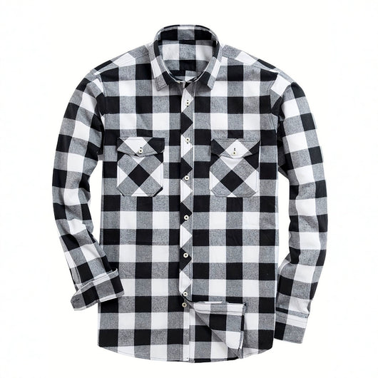 Camisa de Franela a Cuadros para Hombre - Uso Todo el Año - Image 3